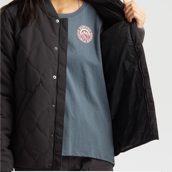 Burton grey Kiley insulator quilted jacket sz s small preloved - Picture 8 of 13